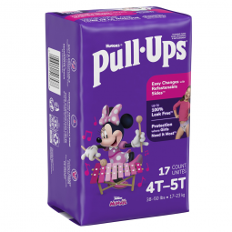 Pull-Ups Kimberly Clark 51357-Pull-Ups Learning Designs for Girls Training Pants, 4T to 5T, Overnigh