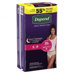 Depend Night Defense Kimberly Clark 51701-Depend Night Defense Absorbent Underwear, Small, Underwear