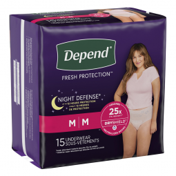 Depend Night Defense Kimberly Clark 51703-Depend Night Defense Absorbent Underwear, Medium, Underwea