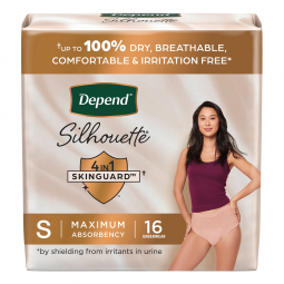 Depend Silhouette Kimberly Clark 55412-Female Adult Absorbent Underwear Depend Silhouette Waistband 