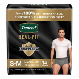 Depend Real Fit Kimberly Clark 55426-Male Adult Absorbent Underwear Depend Real Fit Waistband Style 