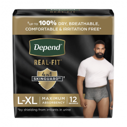 Depend Real Fit Kimberly Clark 55427-Male Adult Absorbent Underwear Depend Real Fit Waistband Style 
