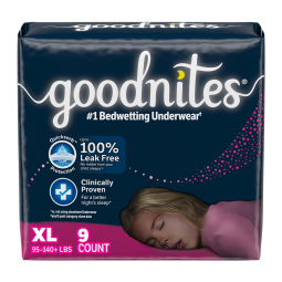 GoodNites Kimberly Clark 55593-Female Youth Absorbent Underwear GoodNites Pull On with Tear Away Sea