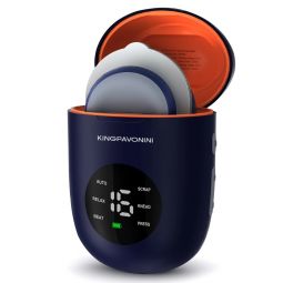 KingPavonini Wireless TENS Unit for Pain Relief (4 Electrode Pads) - Blue