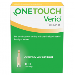 OneTouch Verio LifeScan 022898-OneTouch Verio Test Strips, Glucose Meter Test Strips (CS)