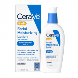 CeraVe AM Loreal USA 60600053746-Facial Moisturizer with Sunscreen CeraVe AM 3 oz Pump Bottle Unscen