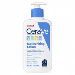 CeraVe Loreal USA 60600056023-Baby Lotion CeraVe 8 oz. Pump Bottle Unscented Lotion, Moisturizers