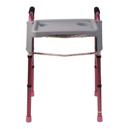 DMI Mabis Healthcare 510-1084-0300-DMI Folding Walker Tray with Cup Holders, Walker Accessories