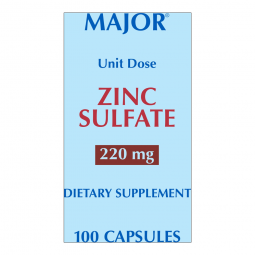 Major Pharmaceuticals 20555004000-Major 220-mg Zinc Sulfate Capsules, Nonprescription Vitamins & Min