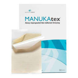 MANUKAtex Manukamed MM0010-MANUKAtex Honey Impregnated Wound Dressing, 4 x 5 in, Impregnated Dressin