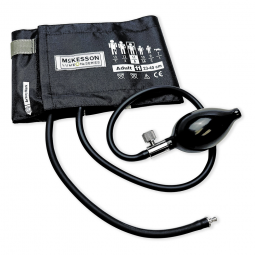 McKesson 01-865-11ABKGM Lumeon Blood Pressure Bulb & Cuff, Nylon, Medium Cuff, Black (CS/15)