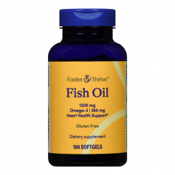 Foster & Thrive McKesson 01093995739-Foster & Thrive Fish Oil 1200 mg Softgels, Nonprescription Vita