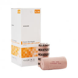 McKesson 054-McKesson Hook & Loop Closure Elastic Bandage, 4 Inch x 5 Yard, Compression Bandages (BX