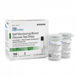 McKesson TRUE METRIX McKesson 06-R3051-41 TRUE METRIX Blood Glucose Test Strips, Glucose Meter Test 