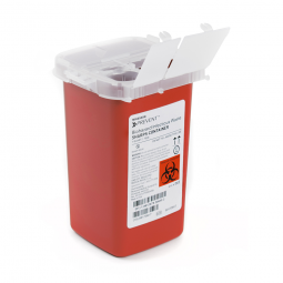 McKesson Prevent McKesson 065 Prevent Sharps Container, 1 Quart, 6-1/4 x 4-1/4 x 4-1/4 in, Trash Bag