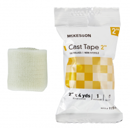 McKesson 115-2-McKesson White Cast Tape, 2 Inch x 4 Yard, Cast & Splint Bandages & Tapes (BX)
