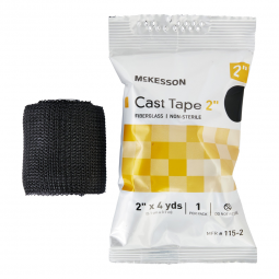 McKesson 115-2A-McKesson Black Cast Tape, 2 Inch x 4 Yard, Cast & Splint Bandages & Tapes (BX)
