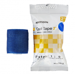 McKesson 115-2B-McKesson Blue Cast Tape, 2 Inch x 4 Yard, Cast & Splint Bandages & Tapes (BX)