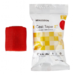 McKesson 115-2R-McKesson Red Cast Tape, 2 Inch x 4 Yard, Cast & Splint Bandages & Tapes (BX)