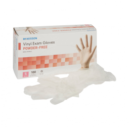 McKesson 14-114 Vinyl Exam Glove, Small (CS/1000)