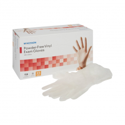 McKesson 14-132-McKesson Vinyl Exam Glove, Extra Small, Clear, Medical Gloves (CS) - McKesson Vinyl 