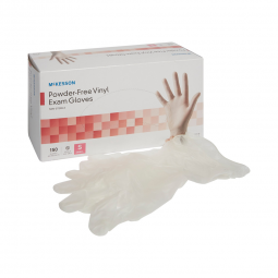 McKesson 14-134-McKesson Vinyl Exam Glove, Small, Clear, Medical Gloves (CS) - McKesson Vinyl Exam G