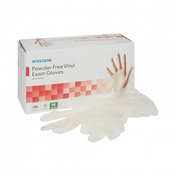 McKesson 14-136-McKesson Vinyl Exam Glove, Medium, Clear, Medical Gloves (CS) - McKesson Vinyl Exam 