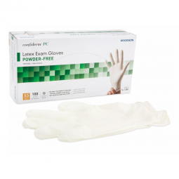 McKesson Confiderm McKesson 14-1380-McKesson Confiderm Latex Exam Glove, Extra Small, Ivory, Medical