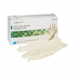 McKesson Confiderm McKesson 14-1383-McKesson Confiderm Latex Exam Glove, Large, Ivory, Medical Glove
