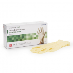 McKesson Confiderm McKesson 14-314 Confiderm Latex Exam Glove, Small, Ivory (CS/1000)