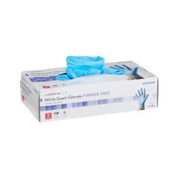 McKesson Confiderm 3.8 McKesson 14-684 Confiderm 3.8 Nitrile Exam Glove, Small, Blue, Medical Gloves