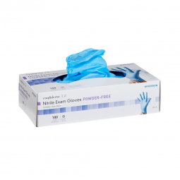 McKesson Confiderm 3.8 McKesson 14-688-McKesson Confiderm 3.8 Nitrile Exam Glove, Large, Blue, Medic