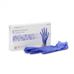 McKesson Confiderm 3.0 McKesson 14-6N32EC-McKesson Confiderm 3.0 Nitrile Exam Glove, Small, Blue, Ex