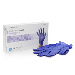 McKesson Confiderm 3.0 McKesson 14-6N36EC-McKesson Confiderm 3.0 Nitrile Exam Glove, Large, Blue, Ex