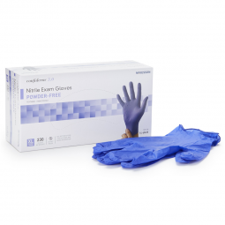 McKesson Confiderm 3.0 McKesson 14-6N38-McKesson Confiderm 3.0 Nitrile Exam Glove, Extra Large, Blue