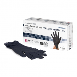 McKesson Confiderm LDC McKesson 14-6N52C-McKesson Confiderm LDC Nitrile Exam Glove, Small, Black, Ex