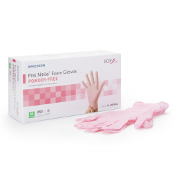 McKesson Pink Nitrile McKesson 14-6NPNK4-McKesson Pink Nitrile Exam Glove, Medium, Pink, Exam Gloves