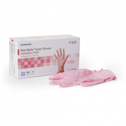 McKesson Pink Nitrile McKesson 14-6NPNK8-McKesson Pink Nitrile Nitrile Exam Glove, Extra Large, Pink