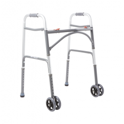 McKesson 146-10220-2WW-McKesson Steel Bariatric Folding Walker, 32-39 Inch Height, Walkers