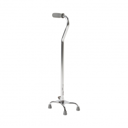 McKesson 146-10301F-4-McKesson Offset Quad Cane, Chrome, Canes (CS) - McKesson Offset Quad Cane, Chr