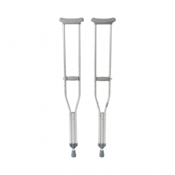 McKesson 146-10400-8 Adult Underarm Crutches, 5 ft. 2 in-5 ft. 10 in, Underarm Support Crutches (CS/