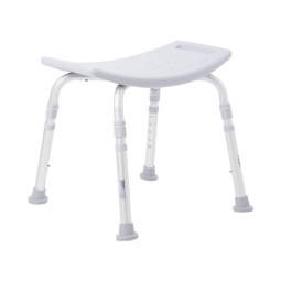 McKesson 146-12203KD-4 Aluminum Bath Bench Without Backrest, 15-1/2 - 19-1/2 in, Gray, Benches (CS/4