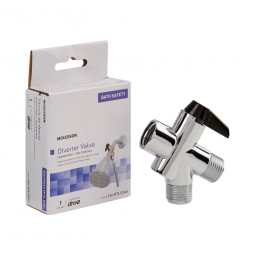 McKesson 146-RTL12046 Diverter Valve for Handheld Shower Spray or Shower Massager, Showers & Sitz Ba