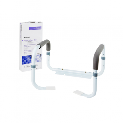 McKesson 146-RTL12087-McKesson Toilet Safety Rail, White Steel, Width-Adjustable, Toilet Aids