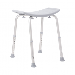 McKesson 146-RTL12203KDR Aluminum Bath Bench Without Backrest, 15-1/2 - 19-1/2 in, Gray, Benches (EA