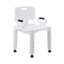 McKesson 146-RTL12505 Removable Arm Rail Plastic Removable Back Bath Bench, 20-1/2 in Width, Benches