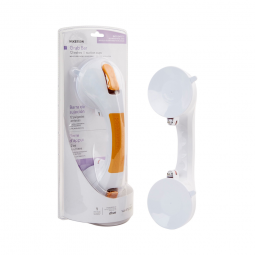 McKesson 146-RTL13082-McKesson White / Yellow Plastic Suction-Cup Grab Bar, Safety & Grab Bars (CS)