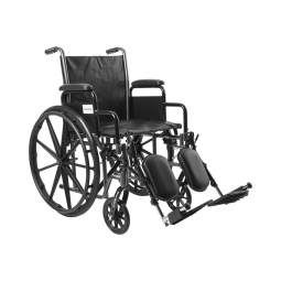 McKesson 146-SSP218DDA-ELR Manual Wheelchair, 18 in Seat Width, Elevating Legrest