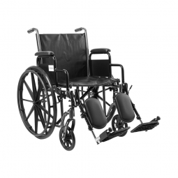 McKesson 146-SSP220DDA-ELR Manual Wheelchair, 20 in Seat Width, Elevating Legrest