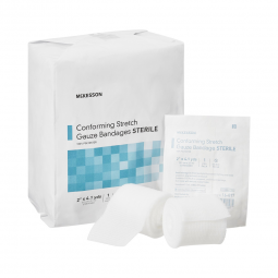 McKesson 16-017-McKesson Sterile Conforming Bandage, 2 Inch x 4-1/10 Yard, Compression Bandage (CS)